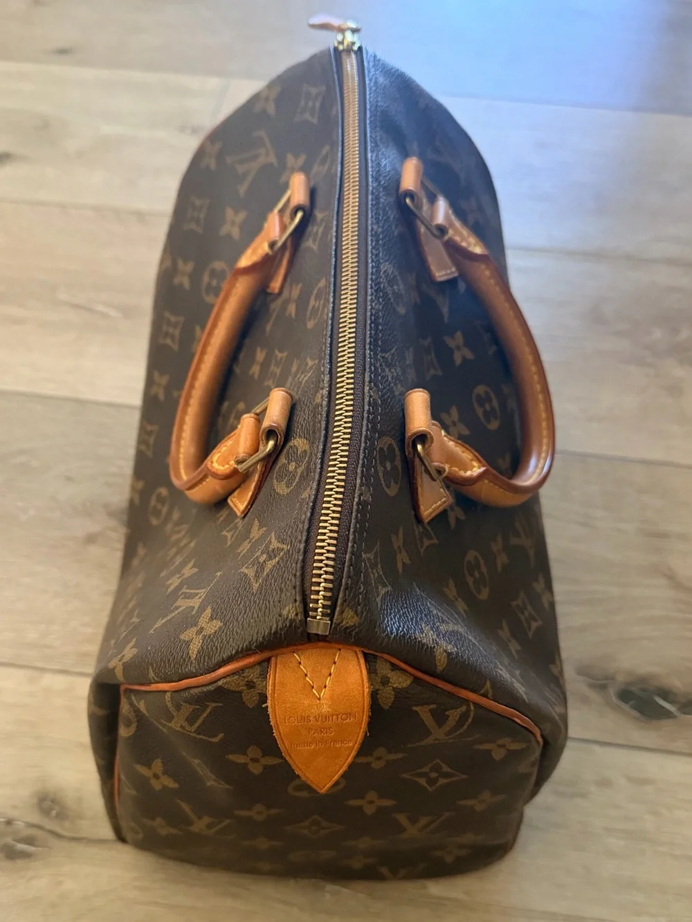 Louis Vuitton Monogram Canvas Top Handle Bag in Brown